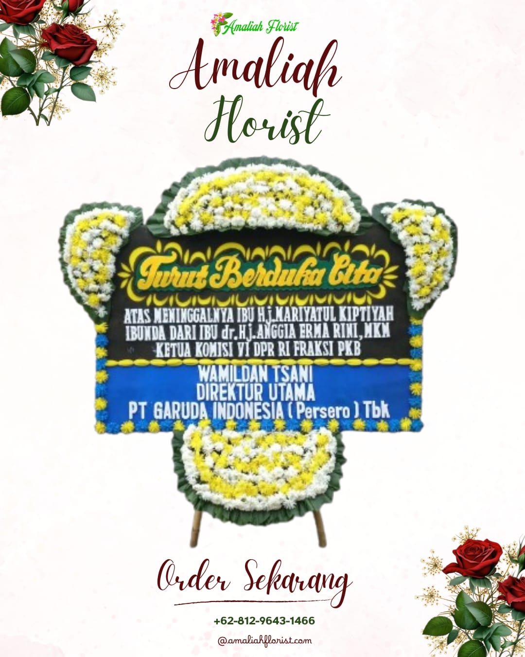 Papan Bunga Duka Medan Marelan